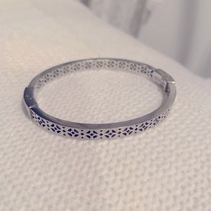Fossil Silver Bangle Bracelet